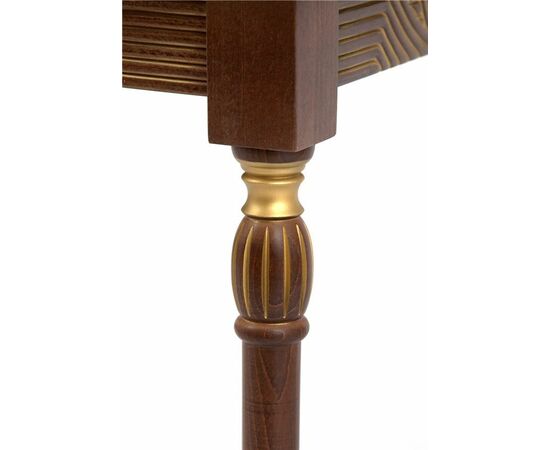 Стол журнальный "Мили" (темный орех/патина золото / 53х53хН55), изображение 3 | Интернет магазин мебели и декора LifeDekor