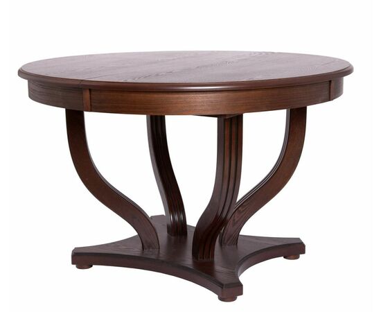 Стол круглый "Милорд-120" (Милорд-120 стол круглый (120х170/ темный орех/патина темная), изображение 2 | Интернет магазин мебели и декора LifeDekor