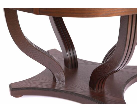 Стол круглый "Милорд-120" (Милорд-120 стол круглый (120х170/ темный орех/патина темная), изображение 4 | Интернет магазин мебели и декора LifeDekor