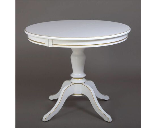 Стол "Эгина-2" (Белый/патина золото) | Интернет магазин мебели и декора LifeDekor