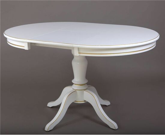 Стол "Эгина-2" (Белый/патина золото), изображение 2 | Интернет магазин мебели и декора LifeDekor