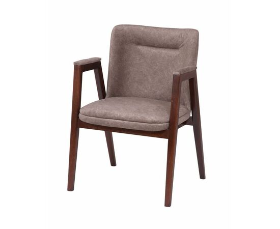 Кресло Монд (темный орех/ткань Айсберг корица), изображение 2 | Интернет магазин мебели и декора LifeDekor