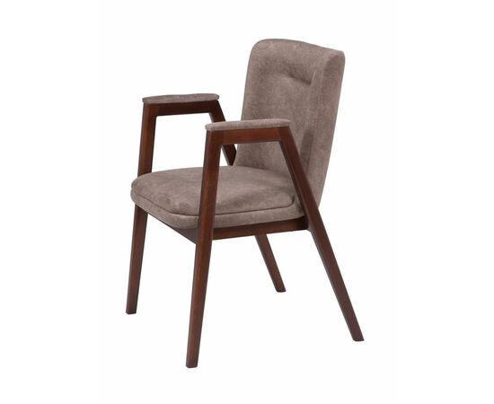 Кресло Монд (темный орех/ткань Айсберг корица), изображение 3 | Интернет магазин мебели и декора LifeDekor