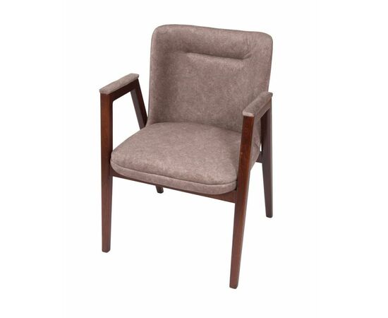 Кресло Монд (темный орех/ткань Айсберг корица), изображение 6 | Интернет магазин мебели и декора LifeDekor