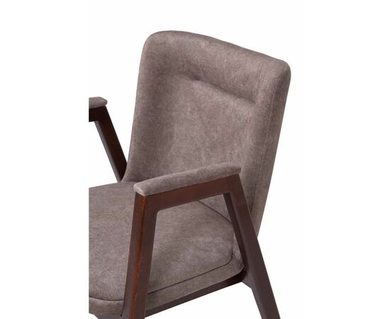 Кресло Монд (темный орех/ткань Айсберг корица), изображение 7 | Интернет магазин мебели и декора LifeDekor