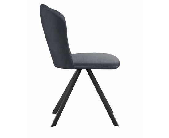 Стул DikLine 299 поворотный NS13 GRAPHITE/C56 серый, ножки черные, изображение 3 | Интернет магазин мебели и декора LifeDekor