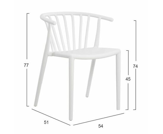 Стул Ansar, пластик капучино, изображение 6 | Интернет магазин мебели и декора LifeDekor