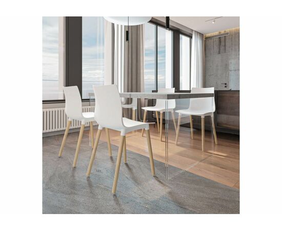 Пластиковый стул Кобе белый, изображение 2 | Интернет магазин мебели и декора LifeDekor