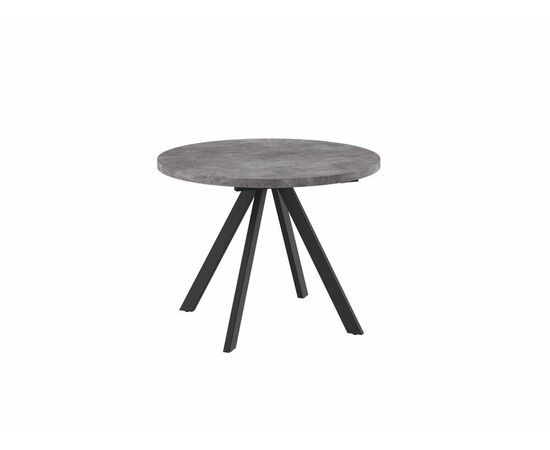 Стол Рондо М D100, Дымчатая керамика/черный | Интернет магазин мебели и декора LifeDekor