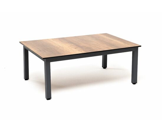 "Канны" журнальный столик из HPL 90х60, H40, каркас серый (RAL7024), цвет столешницы "дуб" | Интернет магазин мебели и декора LifeDekor