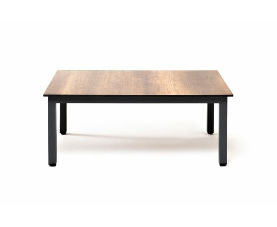 "Канны" журнальный столик из HPL 90х60, H40, каркас серый (RAL7024), цвет столешницы "дуб", изображение 2 | Интернет магазин мебели и декора LifeDekor