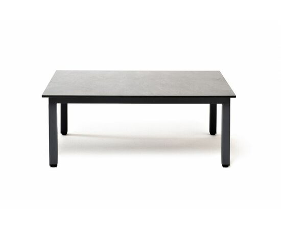 "Канны" журнальный столик из HPL 90х60, H40, каркас серый (RAL 7024), цвет столешницы "серый гранит", изображение 2 | Интернет магазин мебели и декора LifeDekor