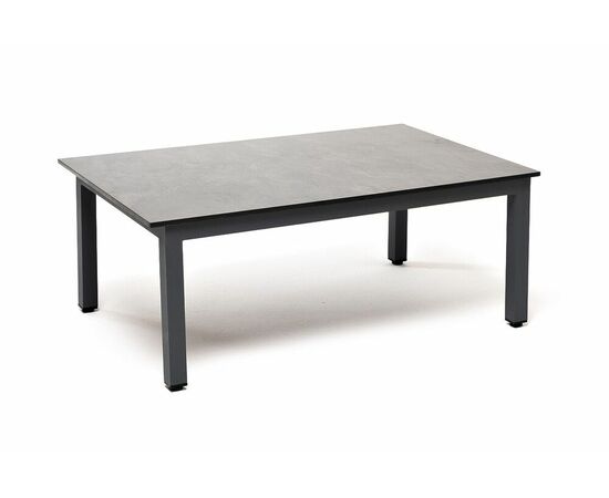 "Канны" журнальный столик из HPL 90х60, H40, каркас серый (RAL 7024), цвет столешницы "серый гранит", изображение 3 | Интернет магазин мебели и декора LifeDekor