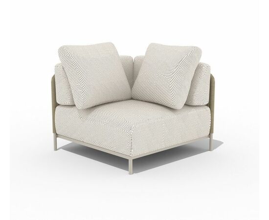 "Мальдивы" трансформирующаяся лаунж-зона из искусственного ротанга, цвет соломенный, изображение 4 | Интернет магазин мебели и декора LifeDekor