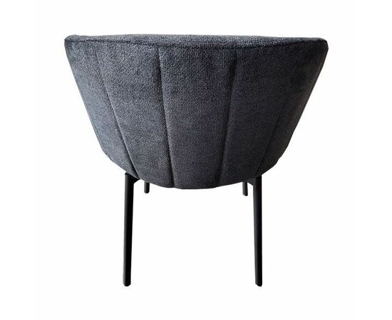 Стул Tess серый шенилл на поворотном механизме, изображение 3 | Интернет магазин мебели и декора LifeDekor