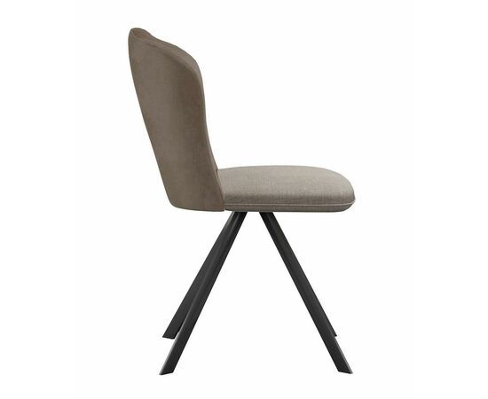 Стул DikLine 299 поворотный NS05 CAPPUCCINO/C43 капучино, ножки черные, изображение 3 | Интернет магазин мебели и декора LifeDekor