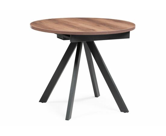 Стол деревянный Трейси 90(120)х90х75 дуб делано темный / черный | Интернет магазин мебели и декора LifeDekor