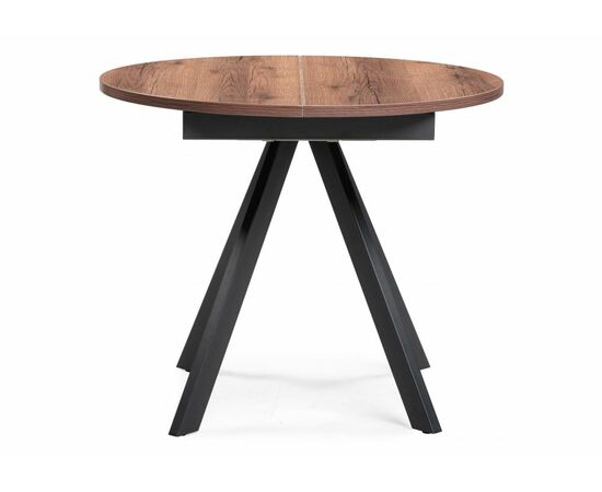 Стол деревянный Трейси 90(120)х90х75 дуб делано темный / черный, изображение 3 | Интернет магазин мебели и декора LifeDekor