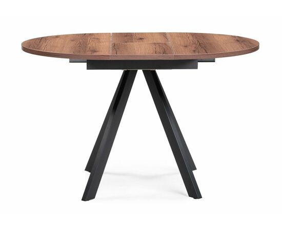 Стол деревянный Трейси 90(120)х90х75 дуб делано темный / черный, изображение 4 | Интернет магазин мебели и декора LifeDekor