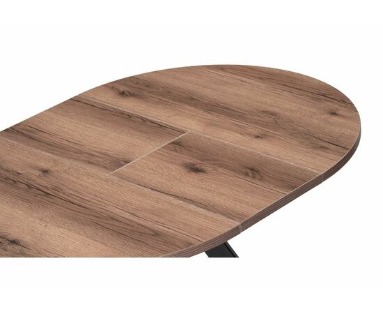 Стол деревянный Трейси 90(120)х90х75 дуб делано темный / черный, изображение 6 | Интернет магазин мебели и декора LifeDekor