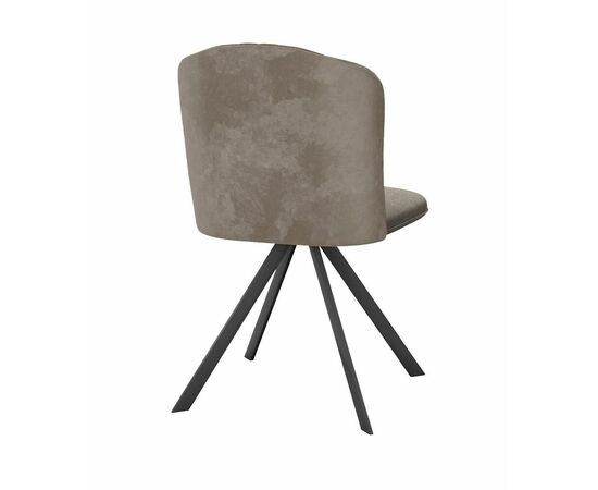 Стул DikLine 299 поворотный NS05 CAPPUCCINO/C43 капучино, ножки черные, изображение 4 | Интернет магазин мебели и декора LifeDekor