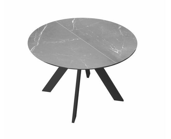 Стол DikLine SKC90 d900 Керамика Серый мрамор/подстолье черное/опоры черные, изображение 5 | Интернет магазин мебели и декора LifeDekor