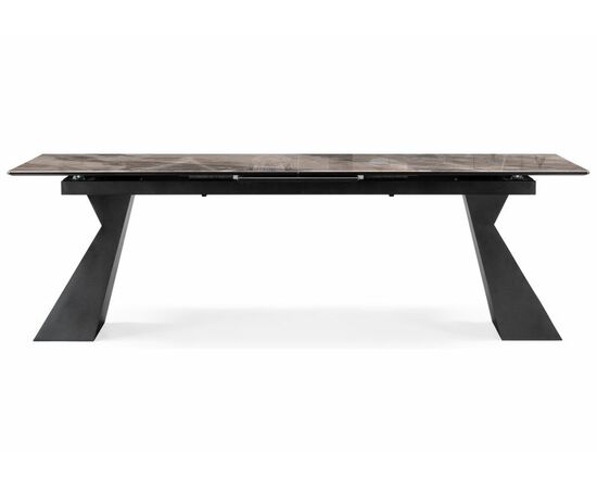 Стол стеклянный Денхольм 240(290)х100х75 каталония / черный, изображение 2 | Интернет магазин мебели и декора LifeDekor