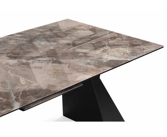 Стол стеклянный Денхольм 240(290)х100х75 каталония / черный, изображение 7 | Интернет магазин мебели и декора LifeDekor