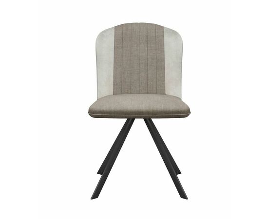 Стул DikLine 299 поворотный NS04 CREAM/C103 крем, ножки черные, изображение 2 | Интернет магазин мебели и декора LifeDekor