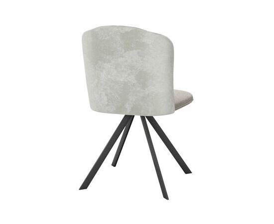 Стул DikLine 299 поворотный NS04 CREAM/C103 крем, ножки черные, изображение 4 | Интернет магазин мебели и декора LifeDekor