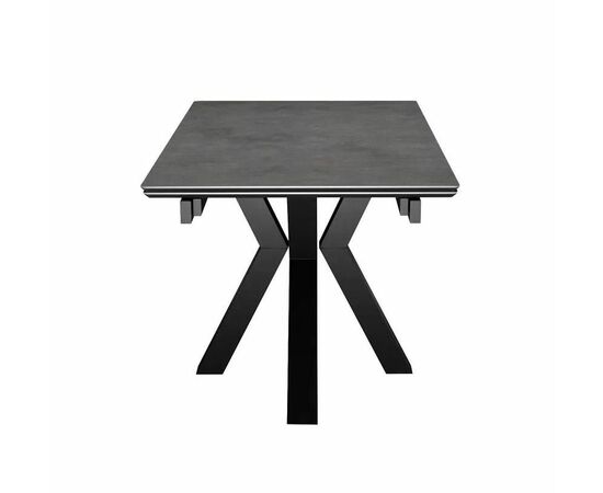 Стол DikLine SFE140 Керамика мрамор Бронза/подстолье черное/опоры черные (2 уп.), изображение 2 | Интернет магазин мебели и декора LifeDekor