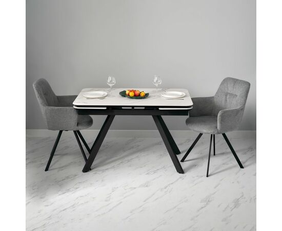 Стул Grant серый шенил на поворотном механизме, изображение 10 | Интернет магазин мебели и декора LifeDekor