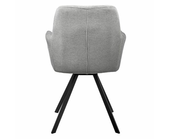 Стул Grant серый шенил на поворотном механизме, изображение 4 | Интернет магазин мебели и декора LifeDekor