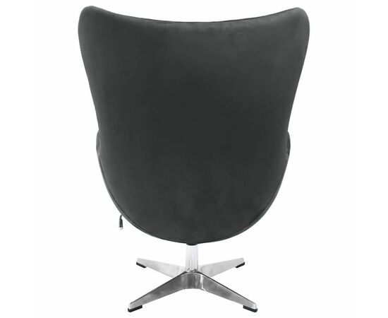 Кресло EGG STYLE CHAIR графит, искусственная замша, изображение 5 | Интернет магазин мебели и декора LifeDekor