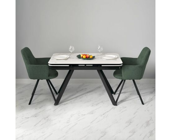 Стул Grant зелёный шенил на поворотном механизме, изображение 10 | Интернет магазин мебели и декора LifeDekor