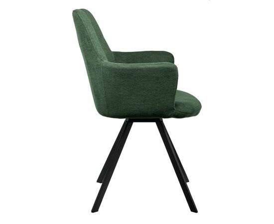 Стул Grant зелёный шенил на поворотном механизме, изображение 3 | Интернет магазин мебели и декора LifeDekor