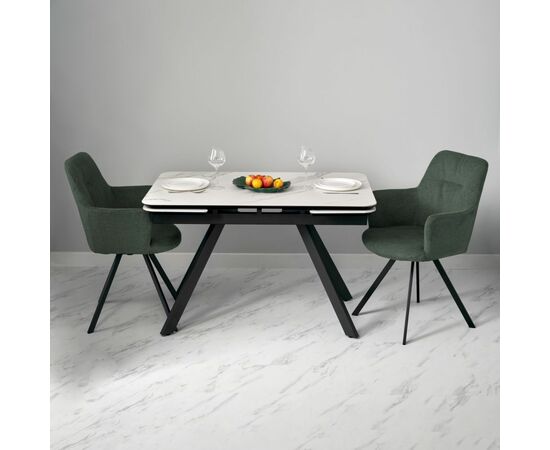 Стул Grant зелёный шенил на поворотном механизме, изображение 11 | Интернет магазин мебели и декора LifeDekor