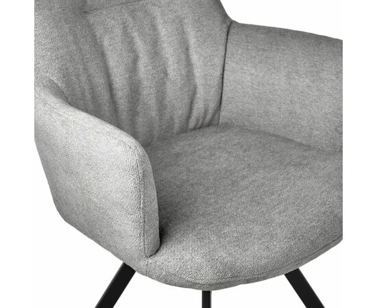 Стул Grant серый шенил на поворотном механизме, изображение 5 | Интернет магазин мебели и декора LifeDekor