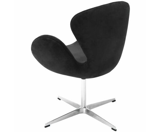 Кресло SWAN STYLE CHAIR графит, искусственная замша, изображение 5 | Интернет магазин мебели и декора LifeDekor
