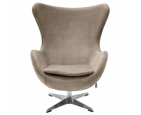 Кресло EGG STYLE CHAIR латте, искусственная замша FR 0647, изображение 2 | Интернет магазин мебели и декора LifeDekor