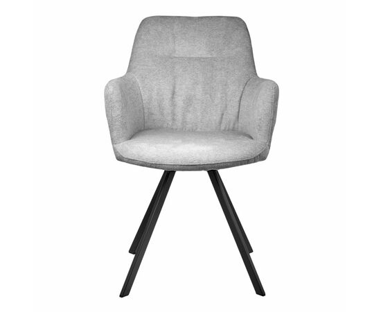 Стул Grant серый шенил на поворотном механизме, изображение 2 | Интернет магазин мебели и декора LifeDekor