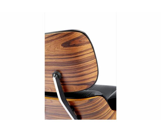 Кресло EAMES LOUNGE CHAIR и оттоманка EAMES LOUNGE CHAIR чёрные, изображение 7 | Интернет магазин мебели и декора LifeDekor
