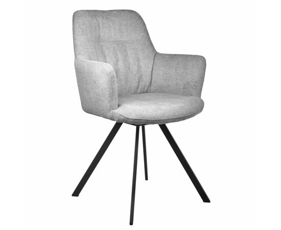 Стул Grant серый шенил на поворотном механизме | Интернет магазин мебели и декора LifeDekor