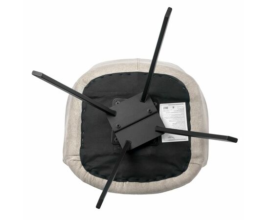 Стул Grant латте шенил на поворотном механизме, изображение 9 | Интернет магазин мебели и декора LifeDekor