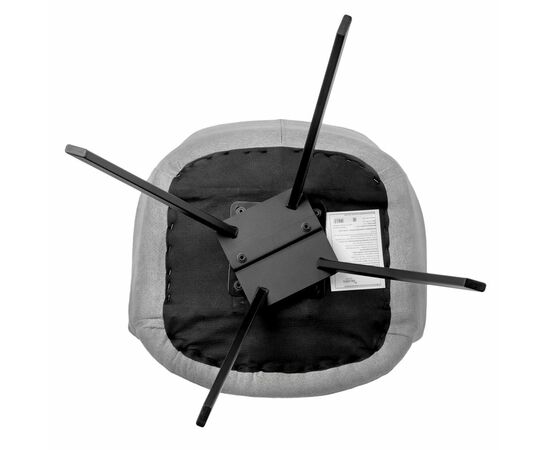 Стул Grant серый шенил на поворотном механизме, изображение 9 | Интернет магазин мебели и декора LifeDekor