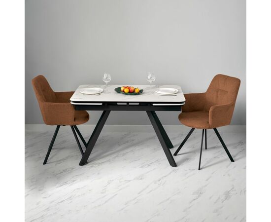 Стул Grant терракотовый шенил на поворотном механизме, изображение 11 | Интернет магазин мебели и декора LifeDekor