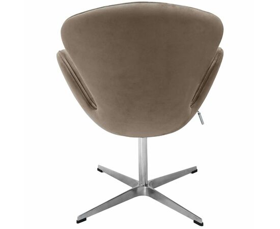 Кресло SWAN STYLE CHAIR, бежевый, искусственная замша, изображение 5 | Интернет магазин мебели и декора LifeDekor