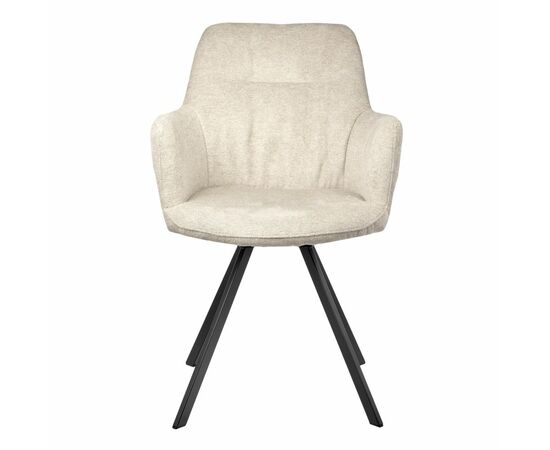 Стул Grant латте шенил на поворотном механизме, изображение 2 | Интернет магазин мебели и декора LifeDekor