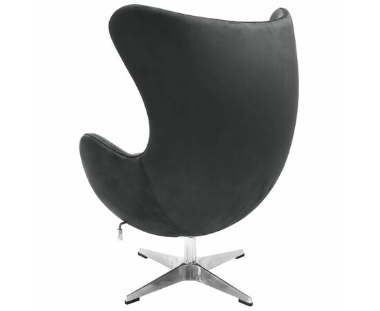 Кресло EGG STYLE CHAIR графит, искусственная замша, изображение 4 | Интернет магазин мебели и декора LifeDekor