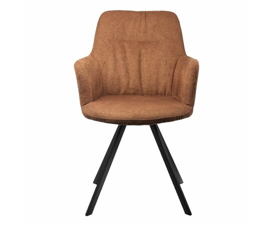 Стул Grant терракотовый шенил на поворотном механизме, изображение 2 | Интернет магазин мебели и декора LifeDekor